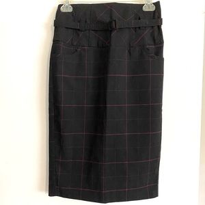 Forever 21 Belted Pencil Skirt